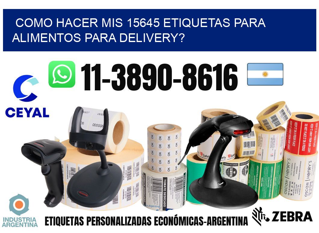 como hacer mis 15645 etiquetas para alimentos para delivery?