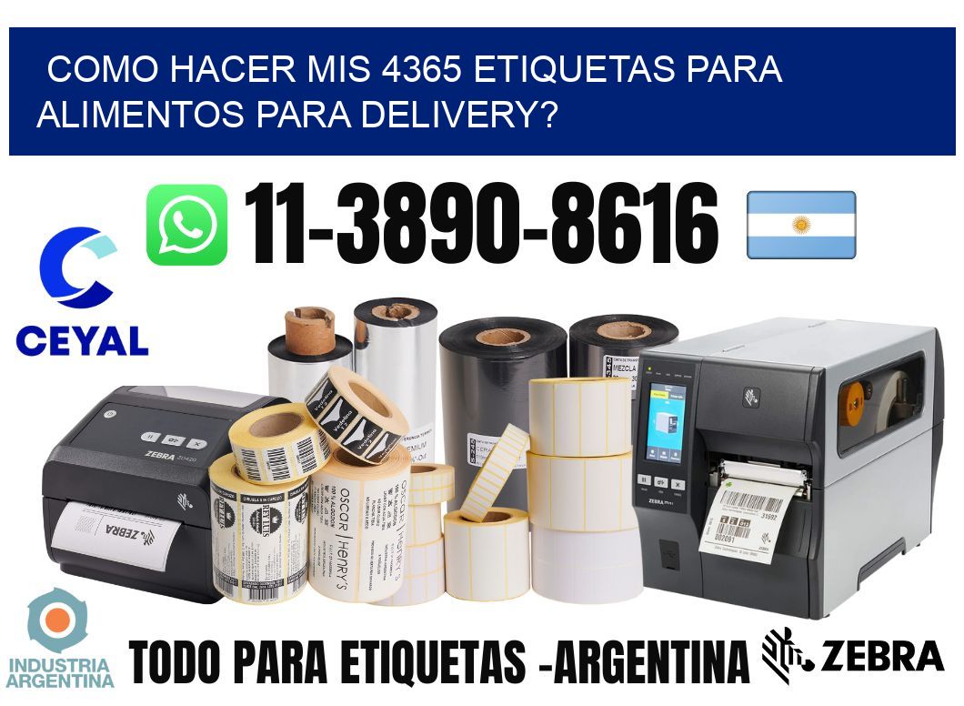 como hacer mis 4365 etiquetas para alimentos para delivery?