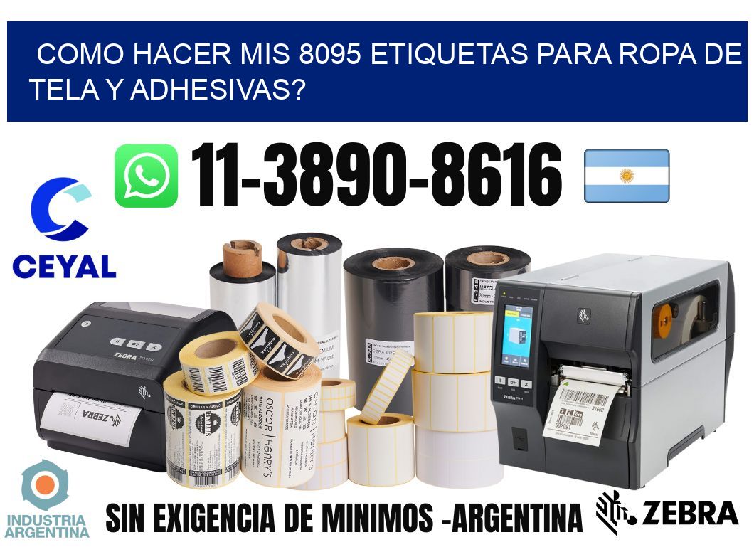 como hacer mis 8095 etiquetas para ropa de tela y adhesivas?