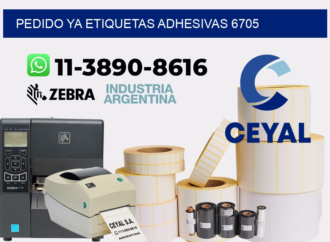 pedido ya etiquetas adhesivas 6705