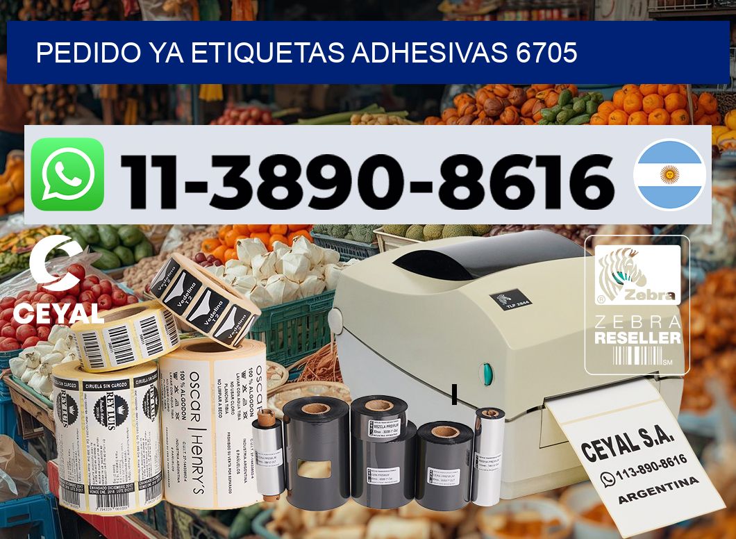 pedido ya etiquetas adhesivas 6705