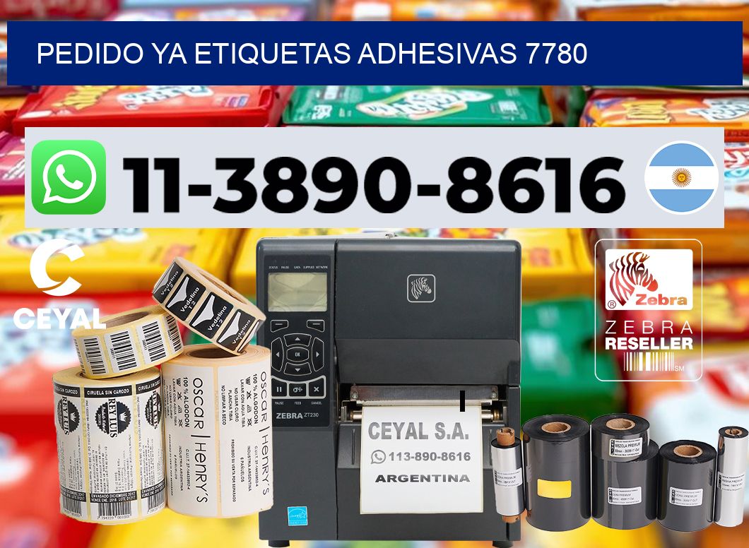 pedido ya etiquetas adhesivas 7780