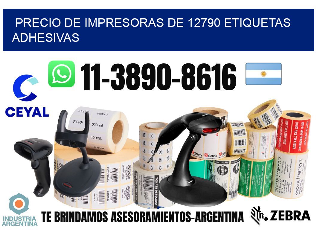 precio de impresoras de 12790 etiquetas adhesivas