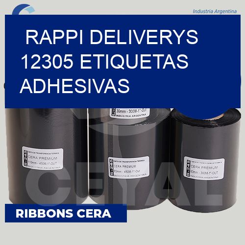 rappi deliverys 12305 etiquetas adhesivas