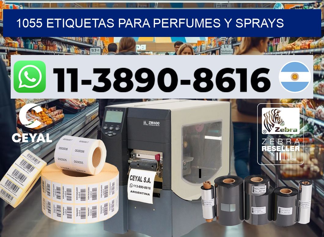 1055 Etiquetas para perfumes y sprays
