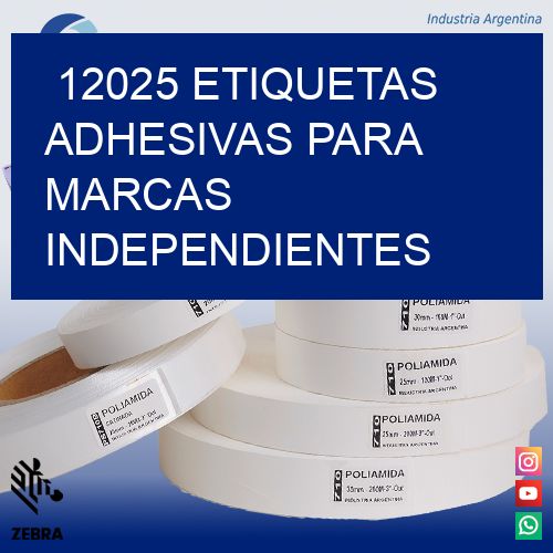 12025 Etiquetas adhesivas para marcas independientes