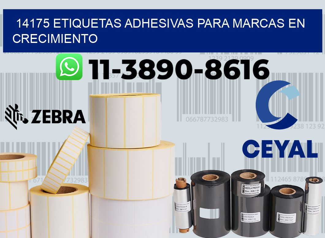 14175 Etiquetas adhesivas para marcas en crecimiento
