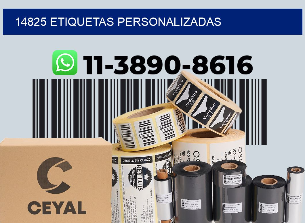 14825 etiquetas personalizadas