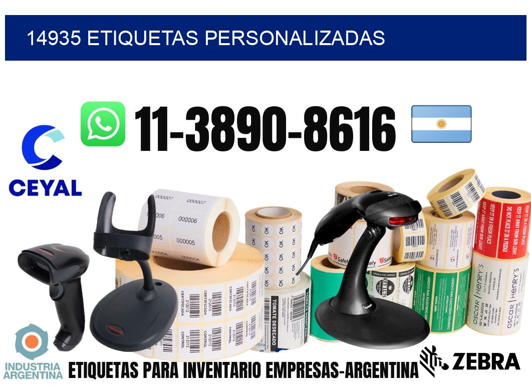 14935 etiquetas personalizadas