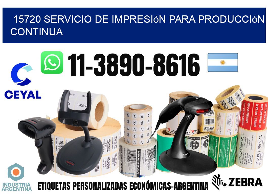 15720 Servicio de impresión para producción continua