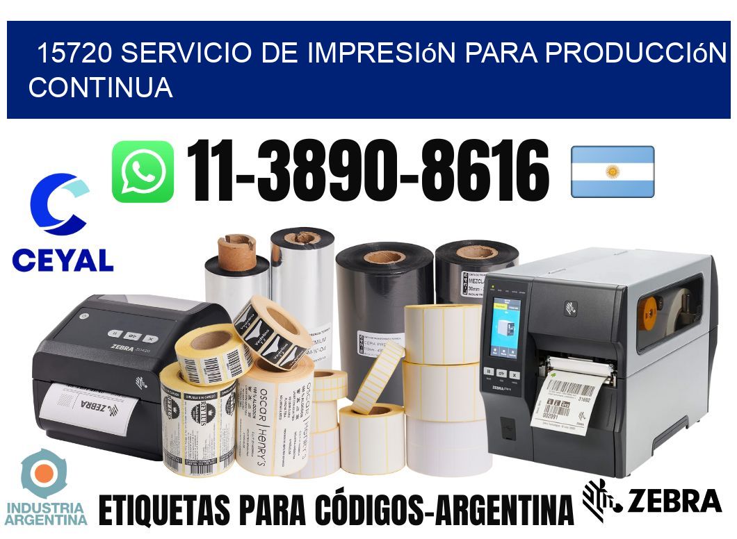 15720 Servicio de impresión para producción continua