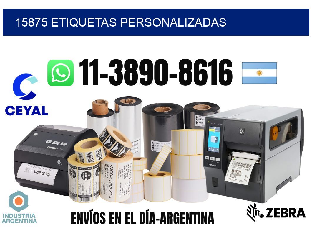 15875 etiquetas personalizadas