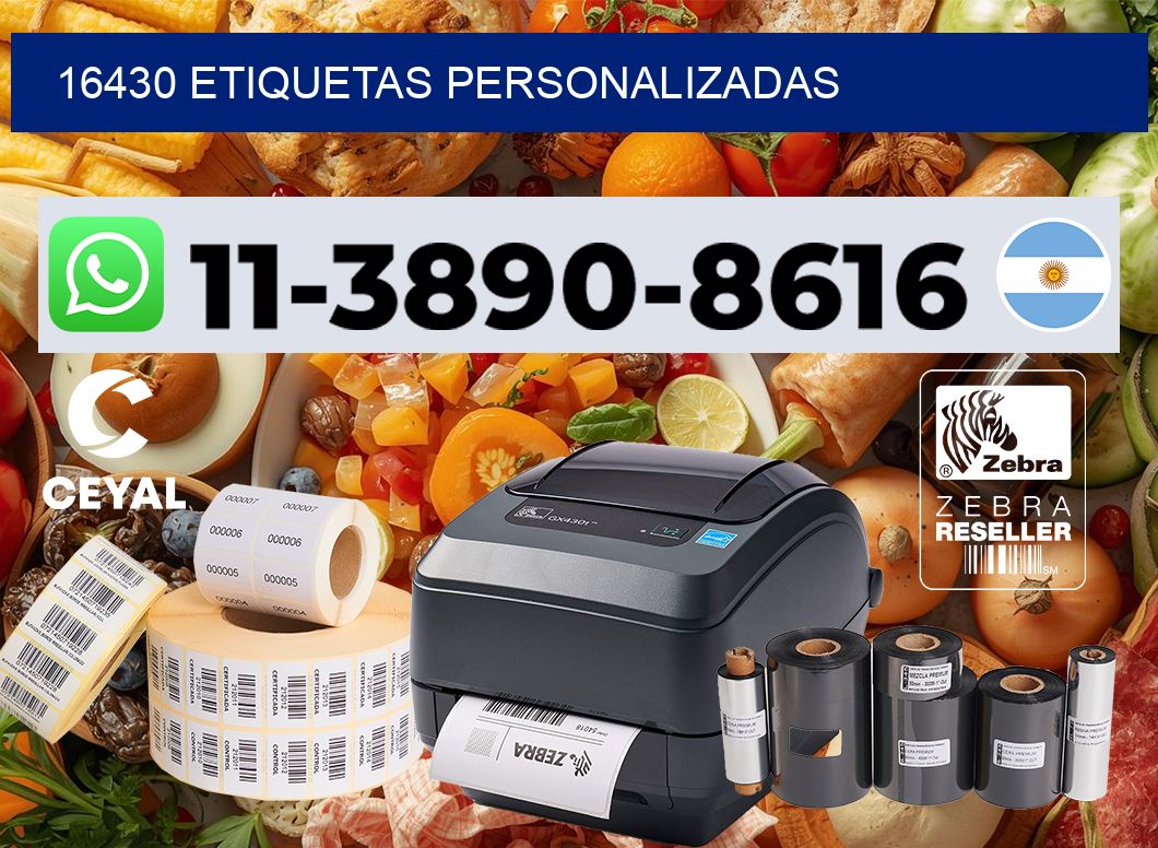 16430 etiquetas personalizadas