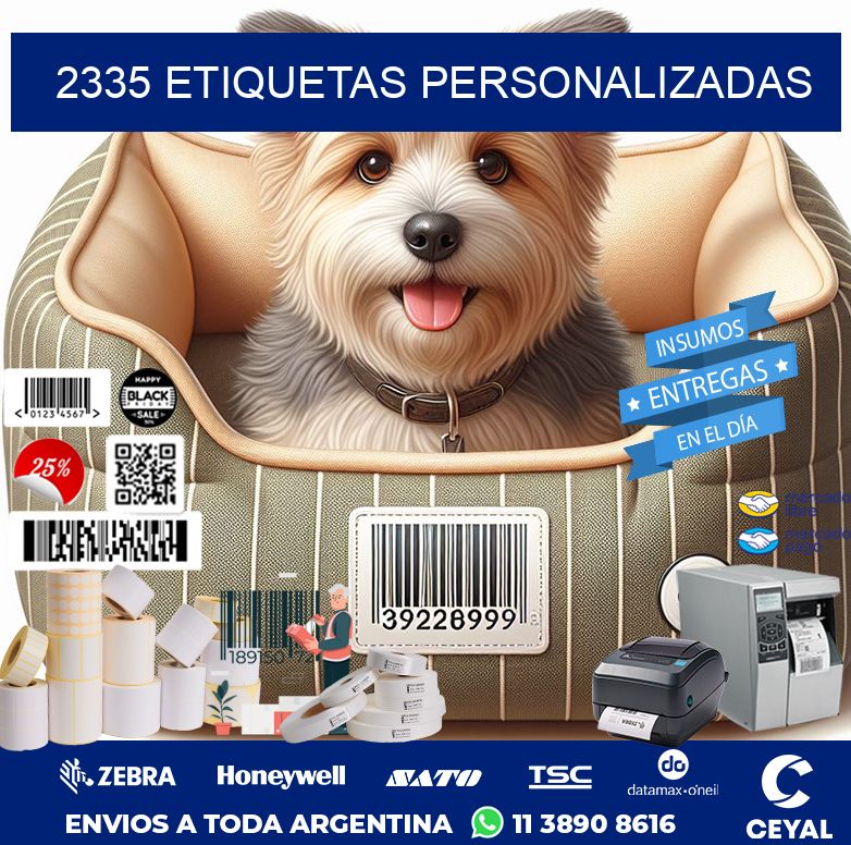 2335 etiquetas personalizadas