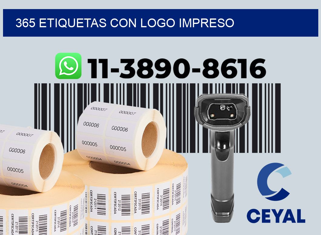 365 Etiquetas con logo impreso