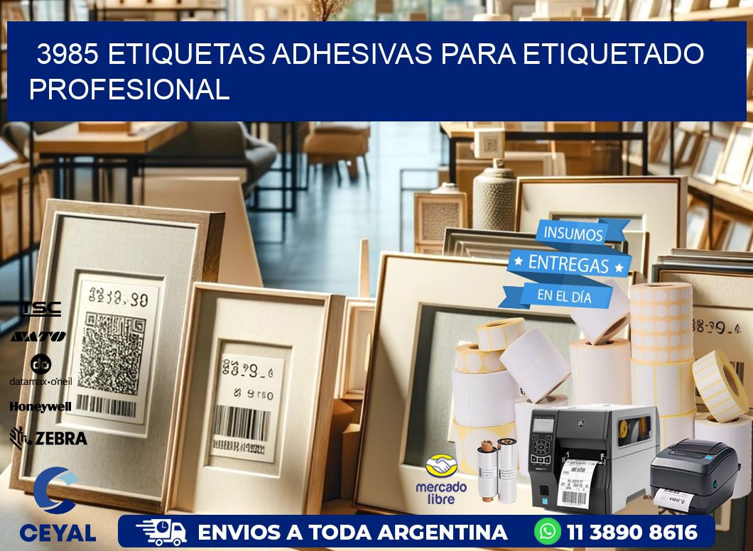 3985 Etiquetas adhesivas para etiquetado profesional