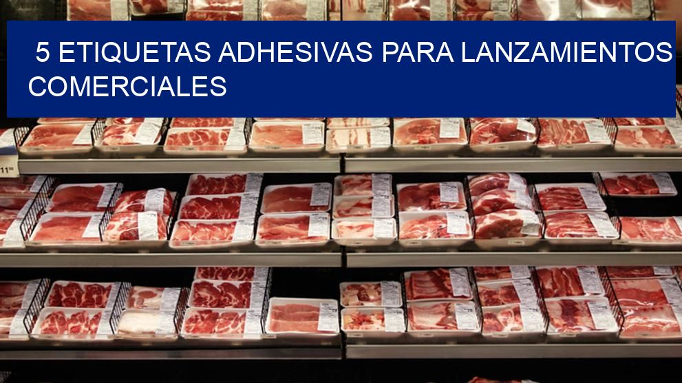 5 Etiquetas adhesivas para lanzamientos comerciales