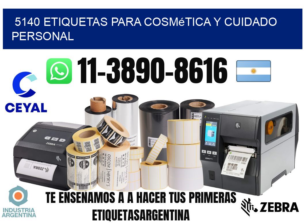 5140 Etiquetas para cosmética y cuidado personal