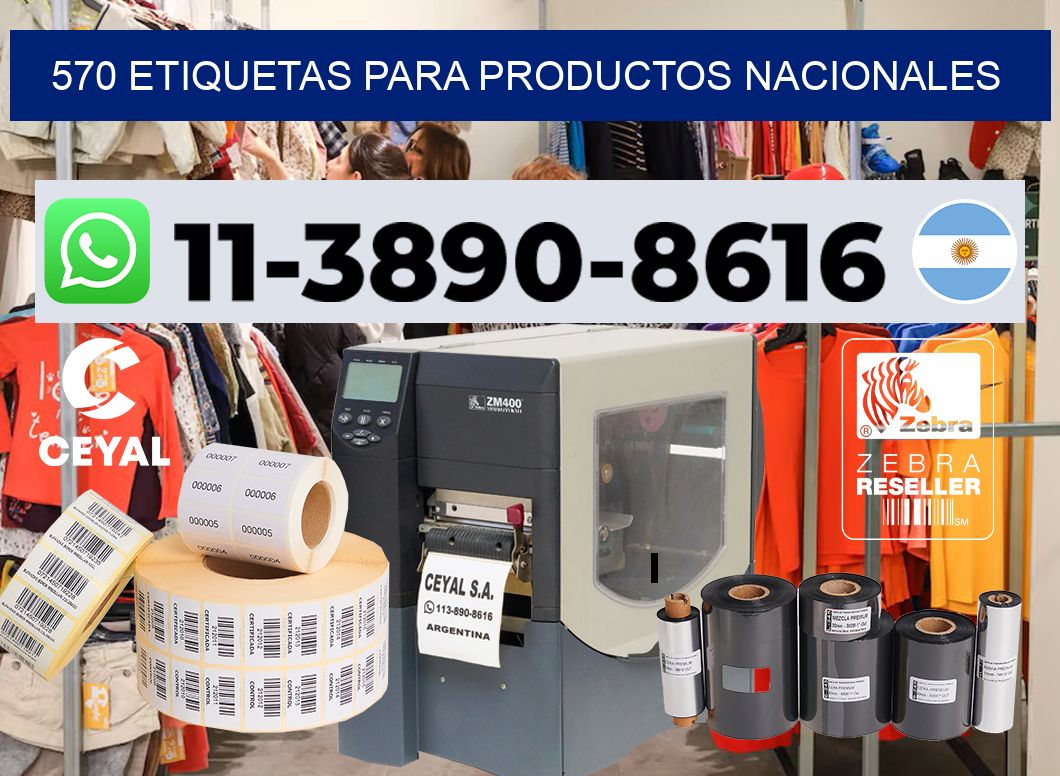 570 Etiquetas para productos nacionales
