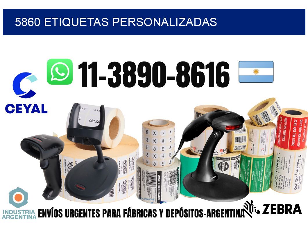 5860 etiquetas personalizadas