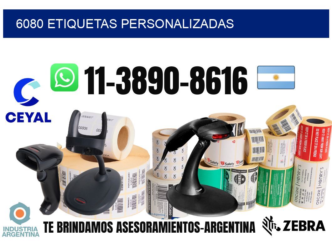 6080 etiquetas personalizadas