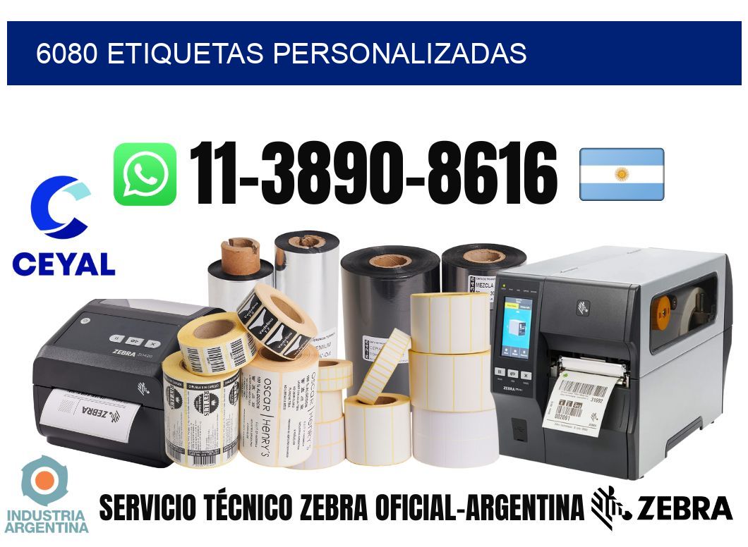 6080 etiquetas personalizadas