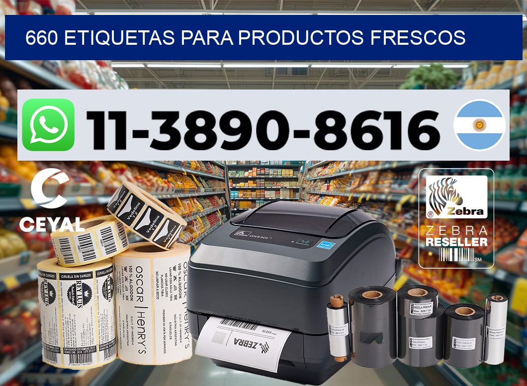 660 Etiquetas para productos frescos