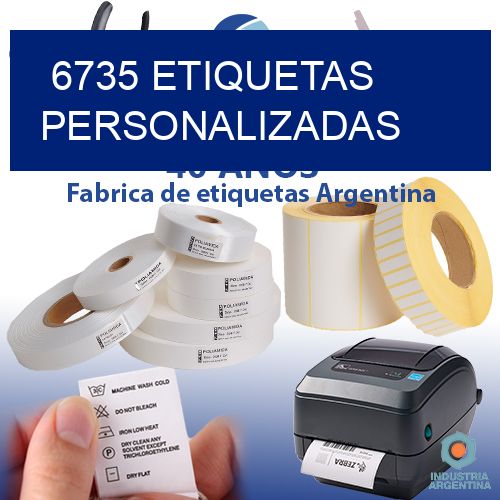 6735 etiquetas personalizadas