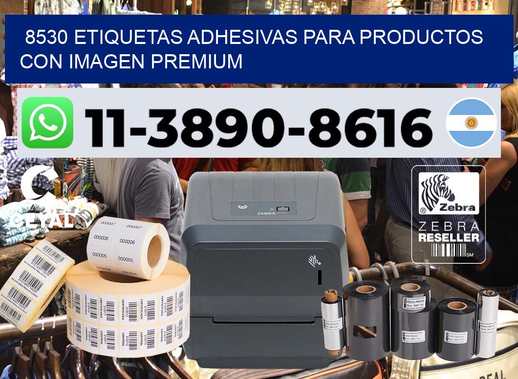 8530 Etiquetas adhesivas para productos con imagen premium