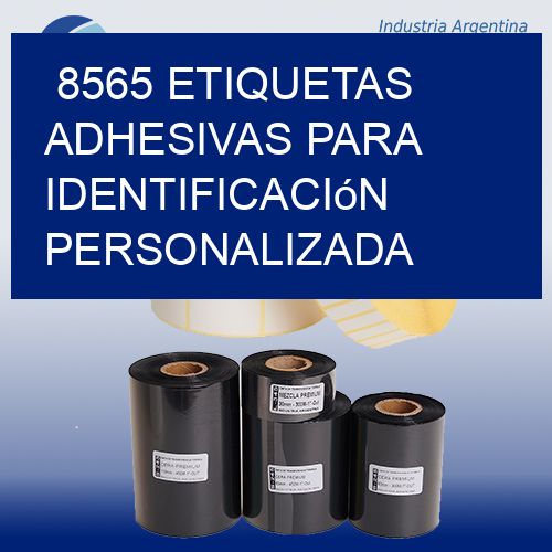 8565 Etiquetas adhesivas para identificación personalizada