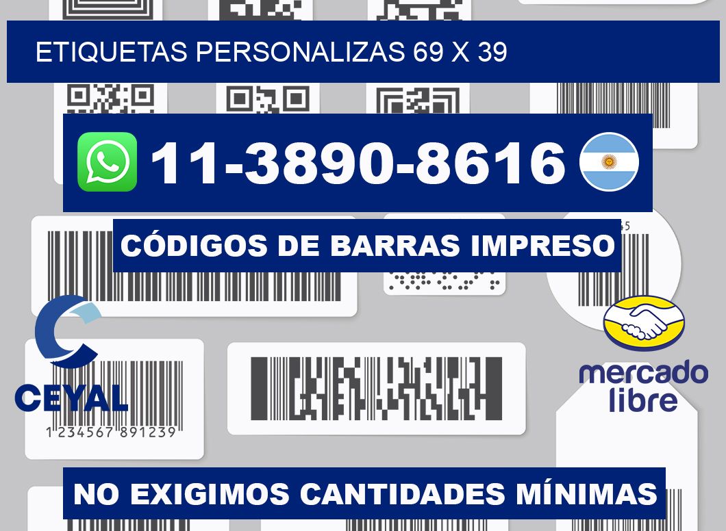 ETIQUETAS PERSONALIZAS 69 x 39