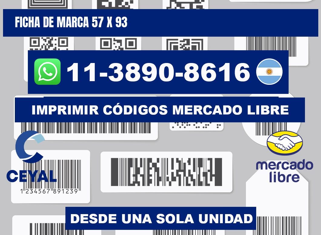 Ficha de marca 57 x 93