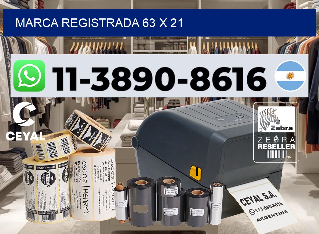 Marca registrada 63 x 21