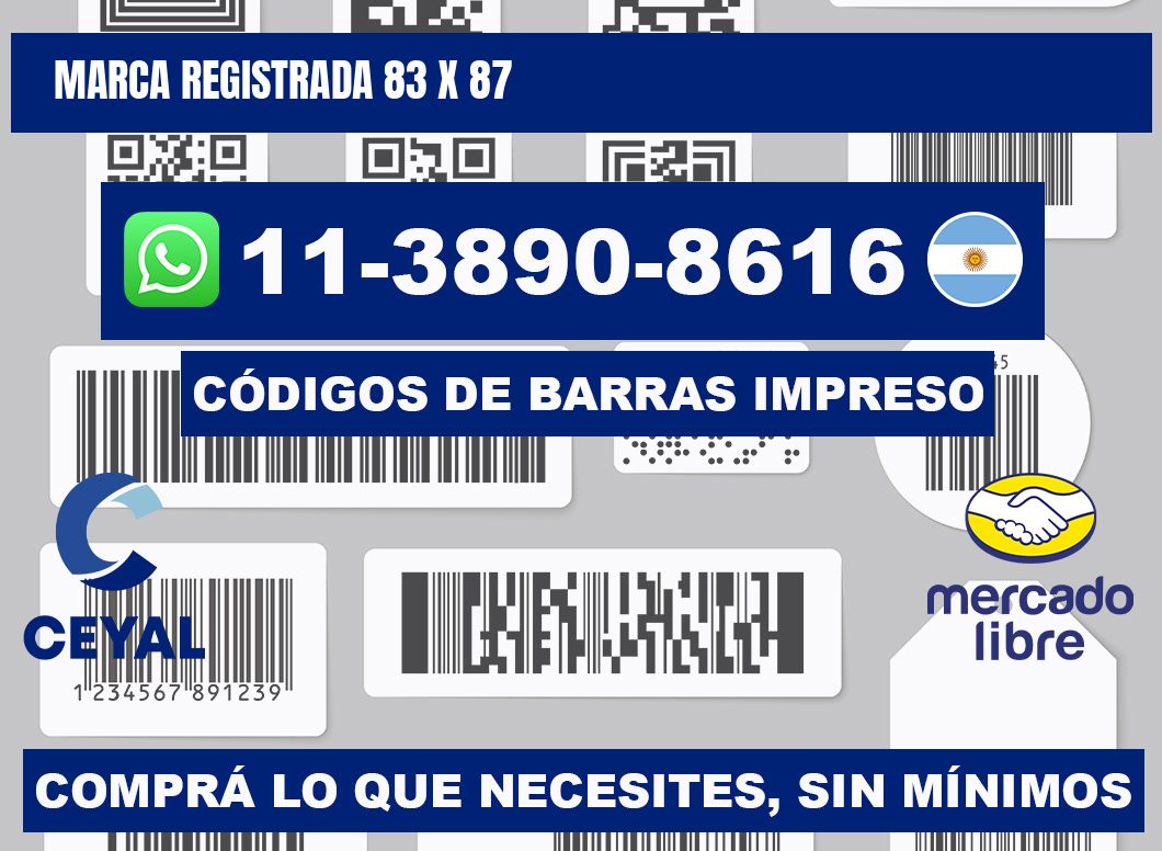 Marca registrada 83 x 87