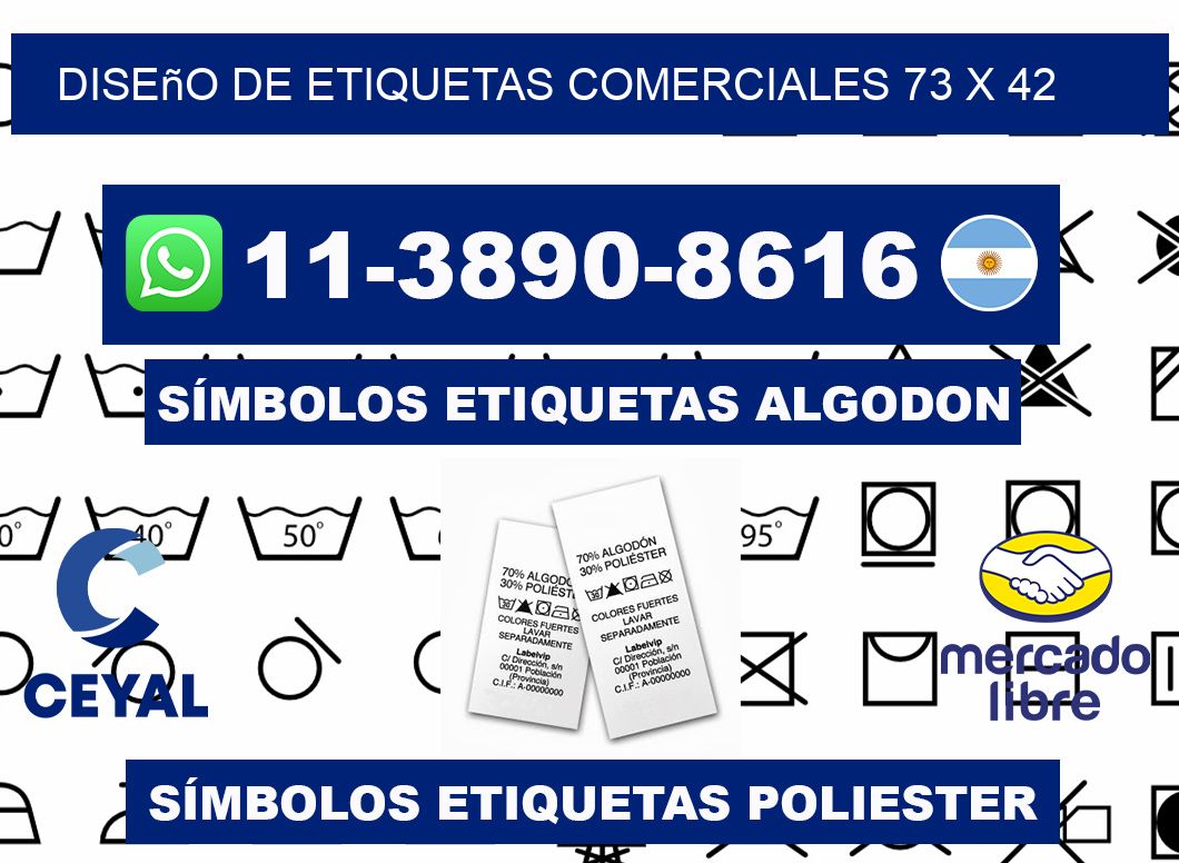 diseño de etiquetas comerciales 73 x 42