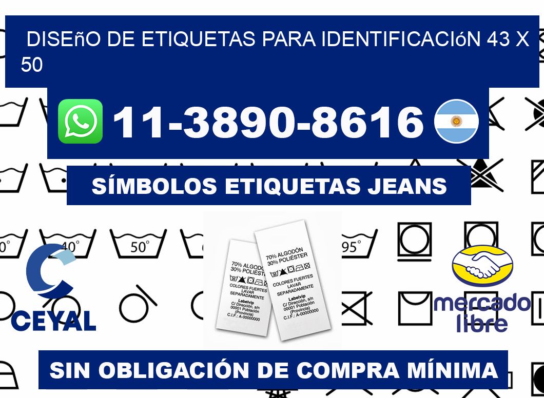 diseño de etiquetas para identificación 43 x 50