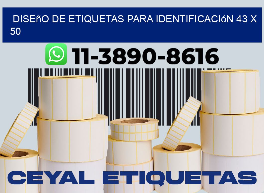 diseño de etiquetas para identificación 43 x 50