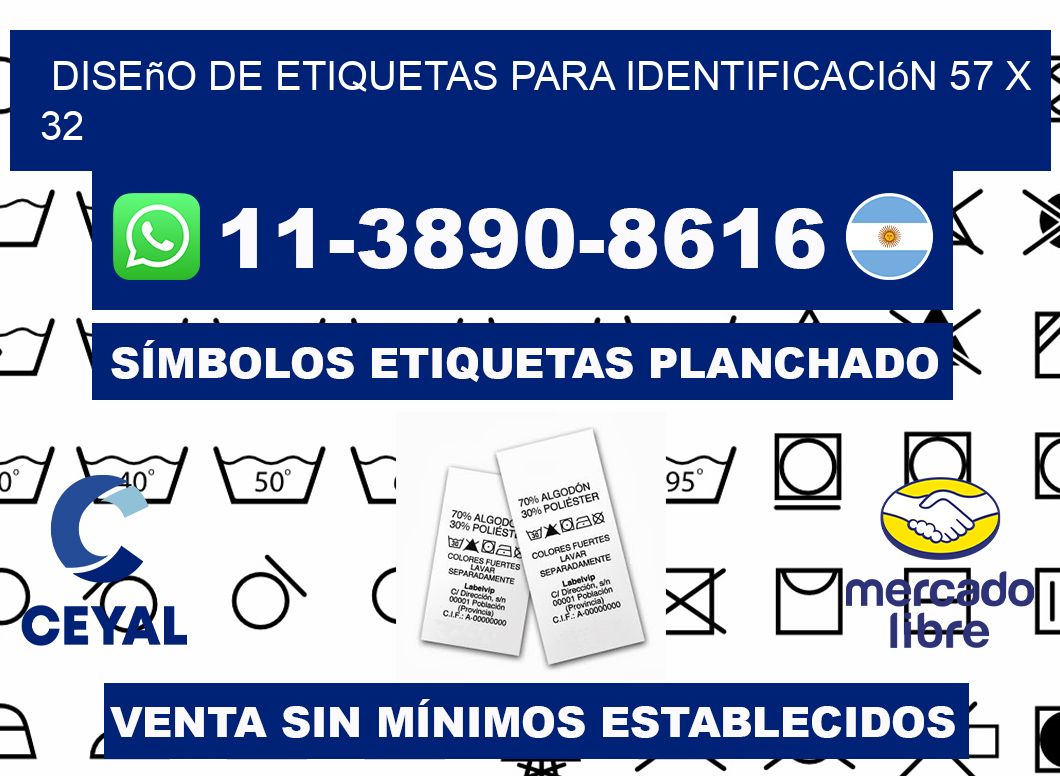 diseño de etiquetas para identificación 57 x 32