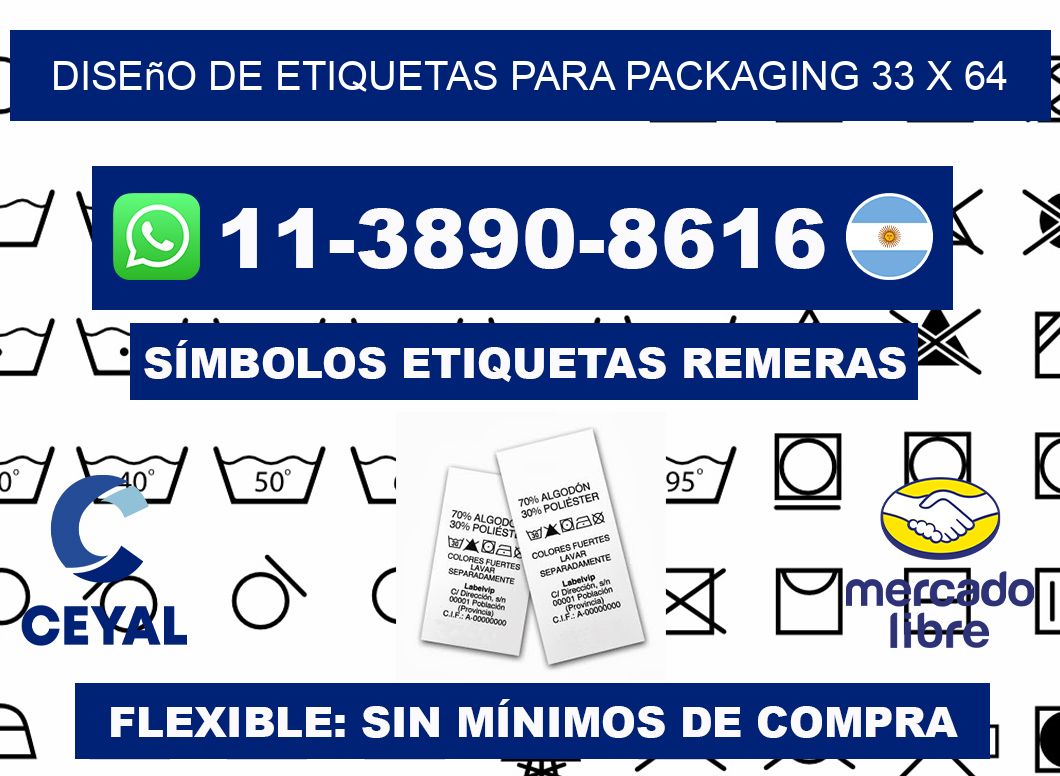 diseño de etiquetas para packaging 33 x 64
