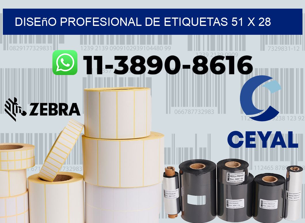 diseño profesional de etiquetas 51 x 28