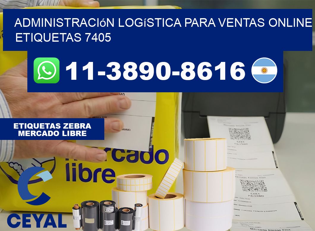Administración logística para ventas online  etiquetas 7405