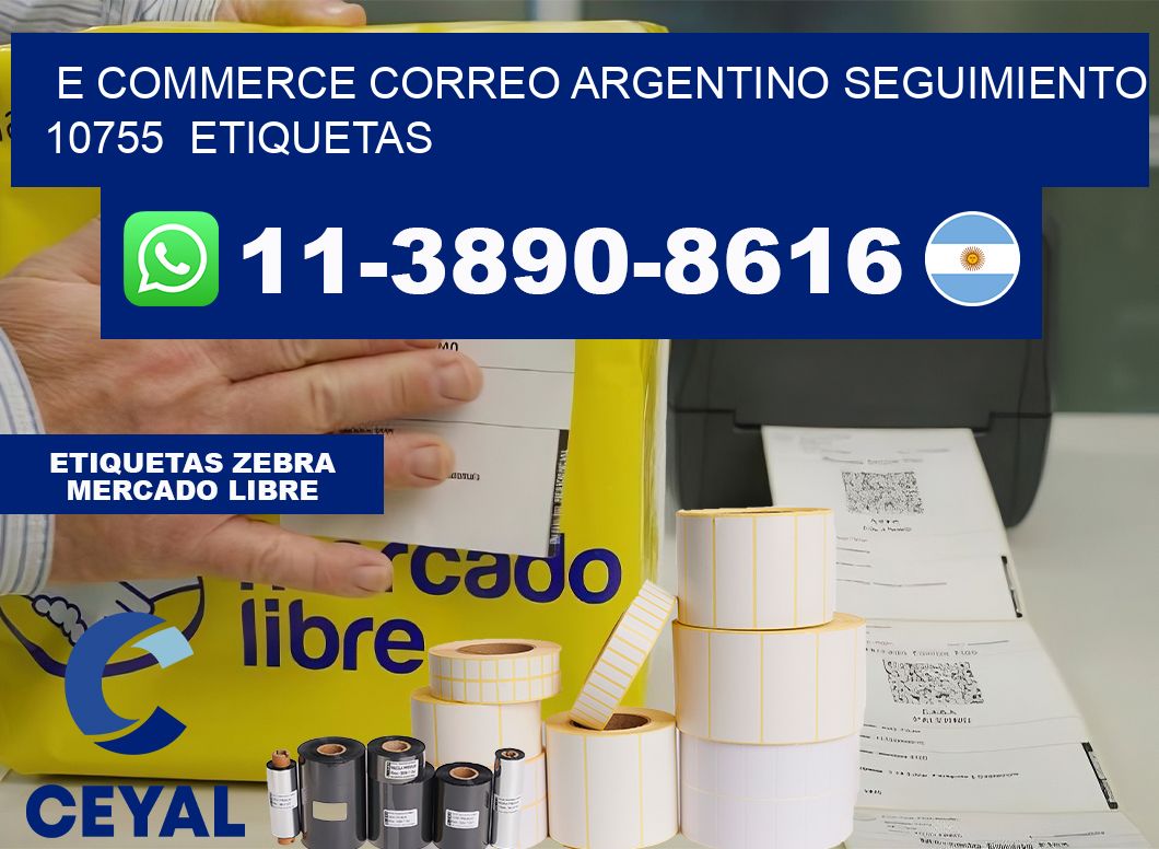 E commerce correo argentino Seguimiento 10755  etiquetas