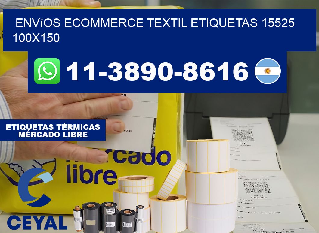 Envíos Ecommerce textil etiquetas 15525 100×150