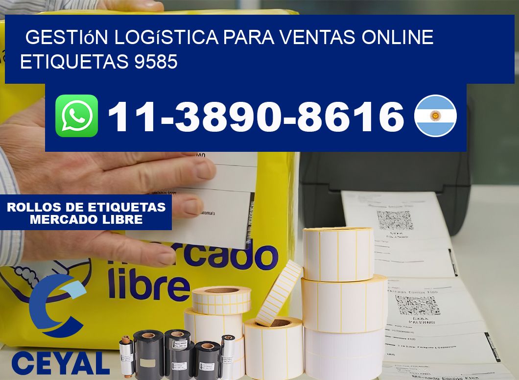 Gestión logística para ventas online  etiquetas 9585