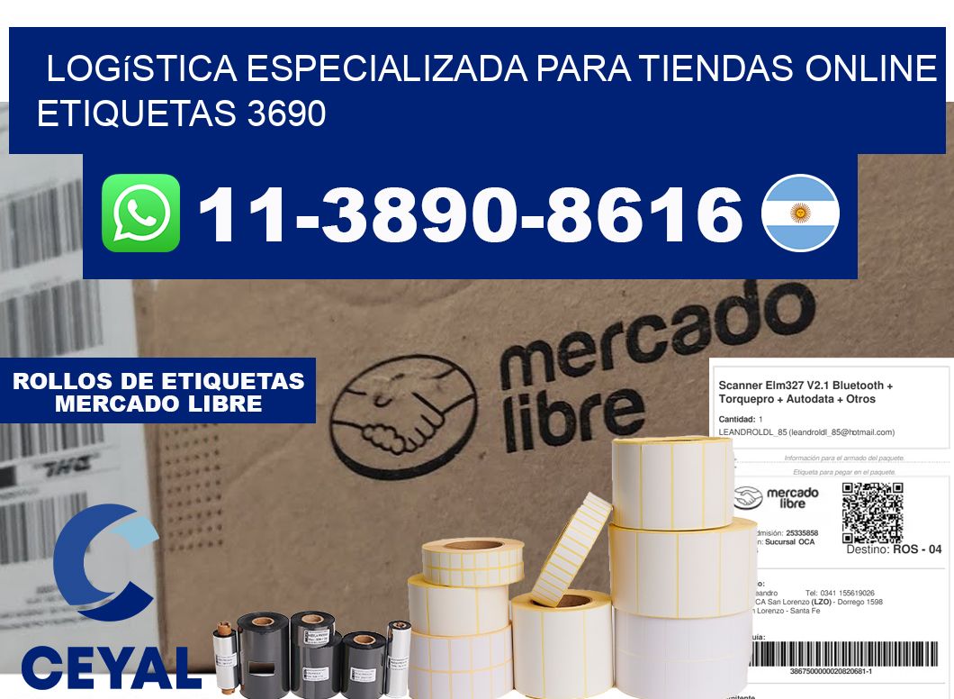 Logística especializada para tiendas online etiquetas 3690