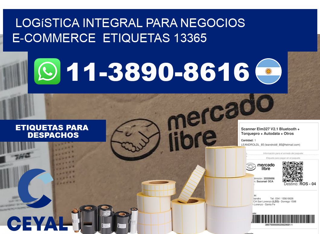 Logística integral para negocios e-commerce etiquetas 13365