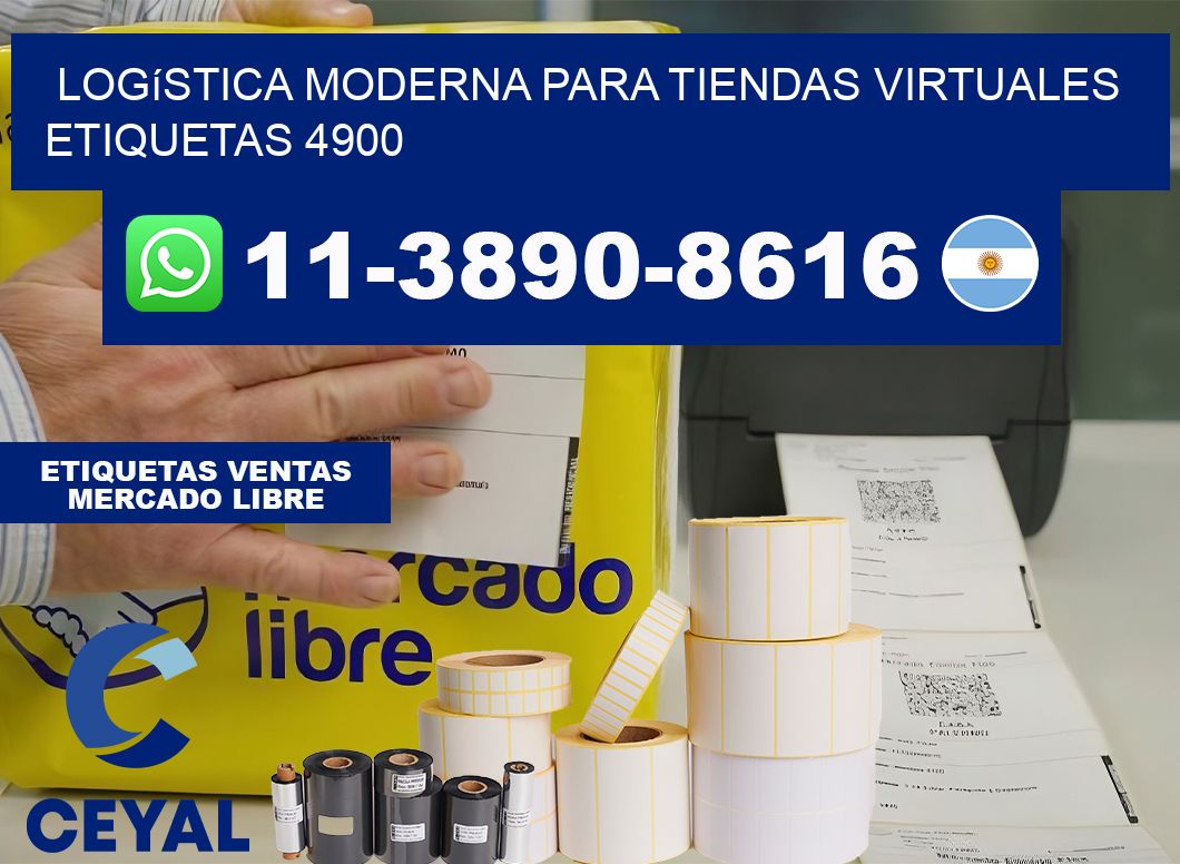 Logística moderna para tiendas virtuales  etiquetas 4900