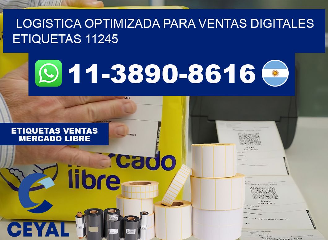 Logística optimizada para ventas digitales  etiquetas 11245