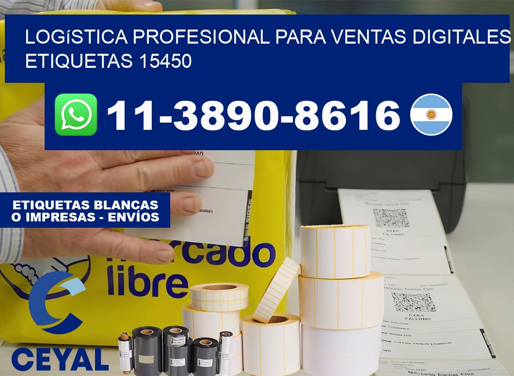 Logística profesional para ventas digitales  etiquetas 15450