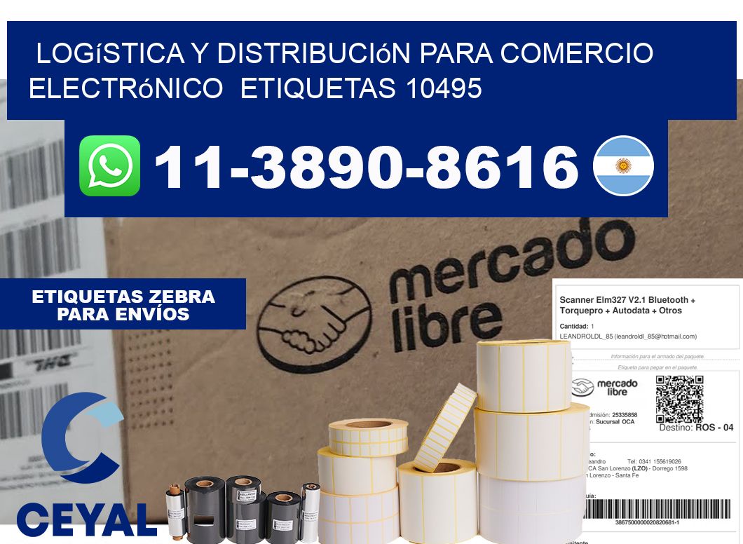 Logística y distribución para comercio electrónico  etiquetas 10495